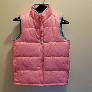 Osh Kosh B'gosh Girls Pink Puffer Vest Coat Youth Size 12